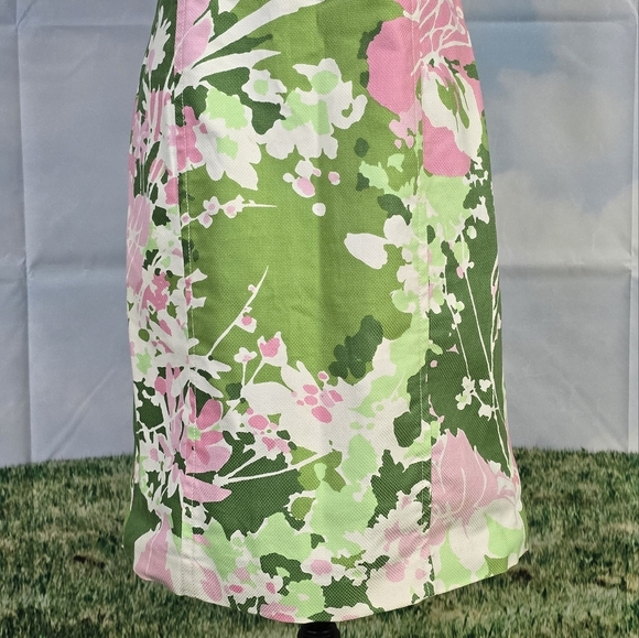 TALBOTS | 100% COTTON WOVEN CANVAS SLEEVELESS PENCIL DRESS - Picture 11 of 15